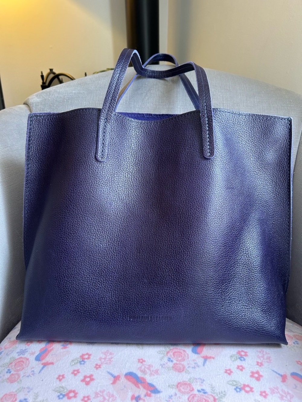 Portland Leather Large August in Cobalt